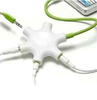 6 ports mini-jack adapter